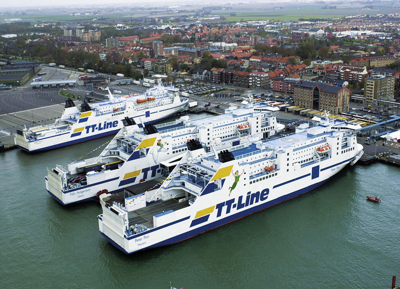 Im Hafen von Trelleborg. (Bildquelle: TT-Line)