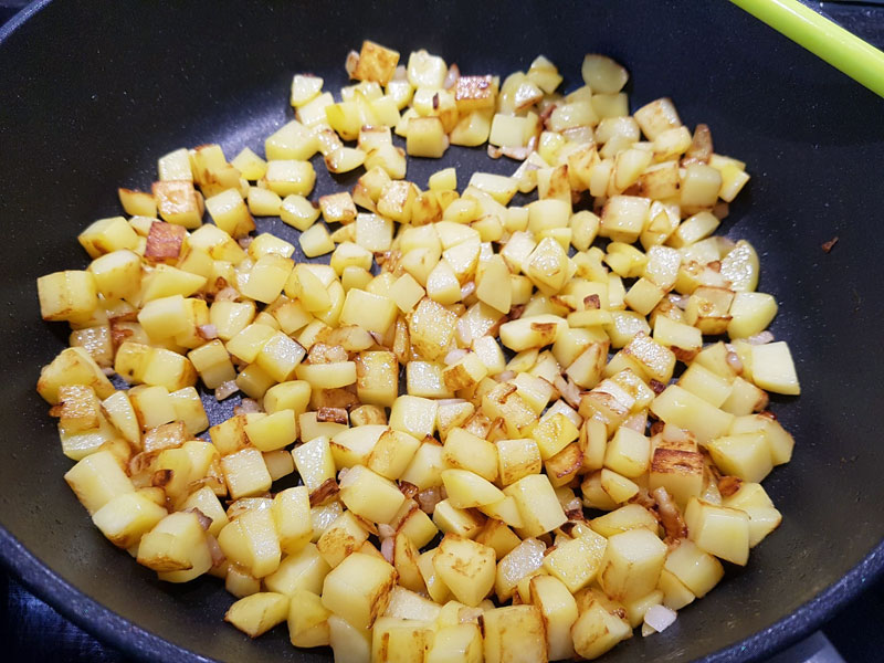 Goldbraune Bratkartoffeln