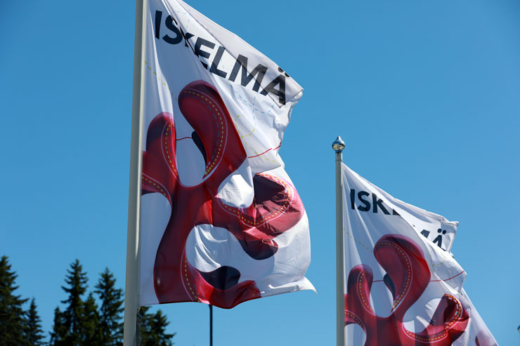 Flagge des Isklemä Festivals