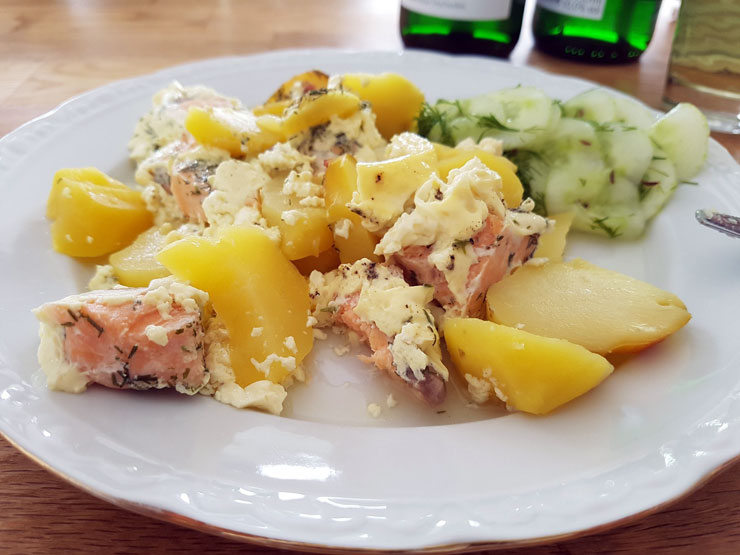 Lachs-Kartoffelauflauf