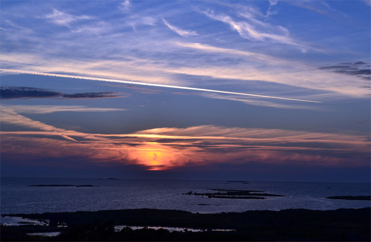 Sonnenuntergang am Femte Vik, Getterön