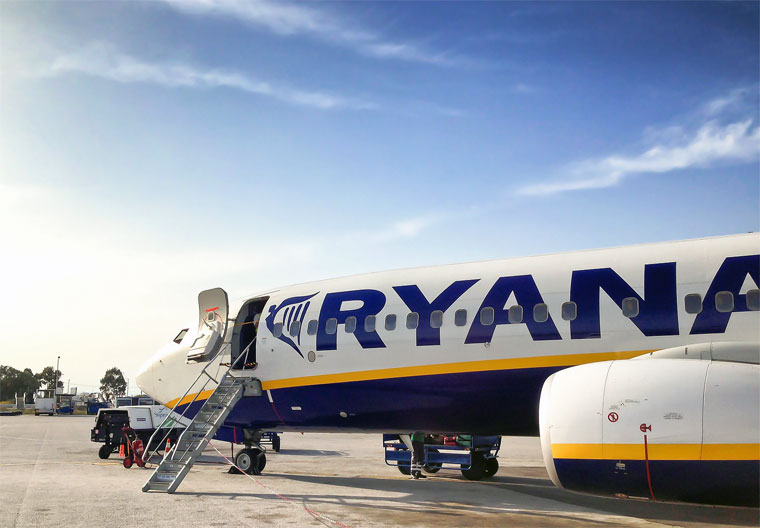 Ryanair am Boden