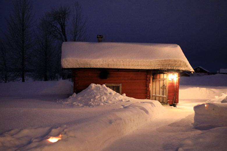 Sauna Ylläsjärvi Lappland