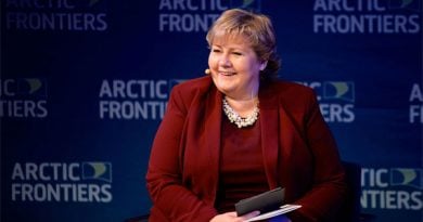 Erna Solberg auf der Arctic Frontiers