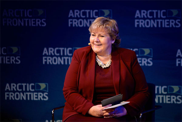 Erna Solberg auf der Arctic Frontiers