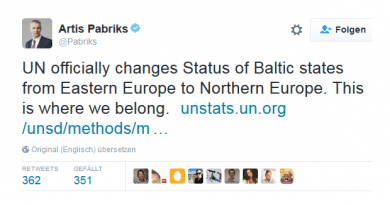 Tweets Artis Pabriks Nordeuropa