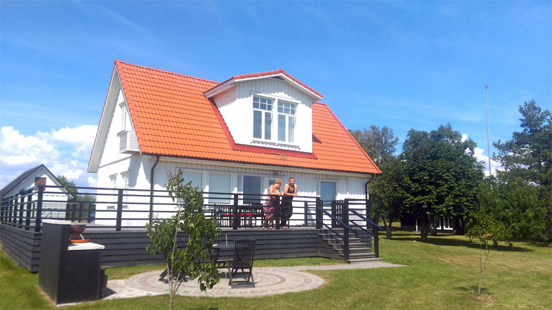 Holzhaus auf der Insel Saaremaa
