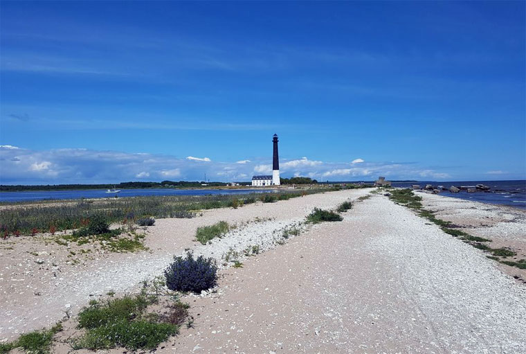 Sõrve Leuchtturm in Sääre, Saaremaa
