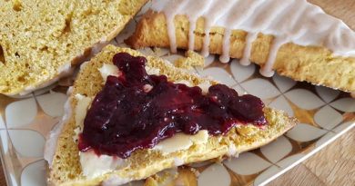 Rezept für Kürbis-Scones mit doppelter Glasur