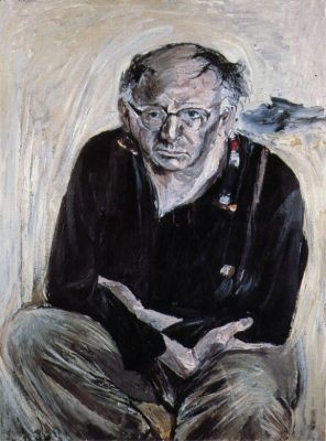 Patrick Kavanagh von Patrick Swift, London 1961, Öl auf Leinwand