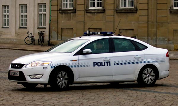 Polizeiauto Dänemark Kopenhagen