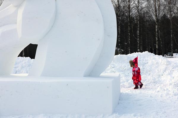 Schneeskulpturen 1. Baltic Snow Call in Oulu