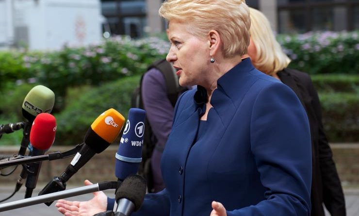 Dalia Grybauskaite in Serbien