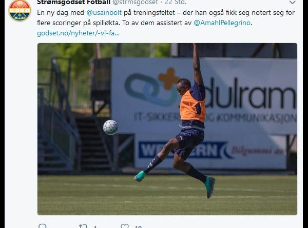 Usain Bolt trainiert in Norwegen