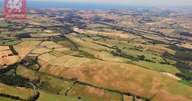 Luftbildarchäologie Wales Trockenheit