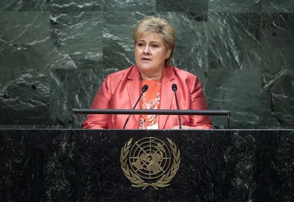 Erna Solberg Norwegen