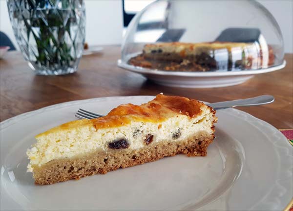 Käsekuchen Rosinen Rezept