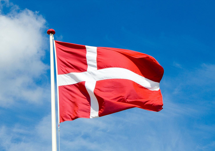 Dänische Flagge Fahne