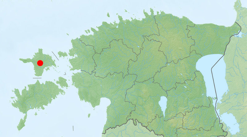 Landkarte Insel Hiiumaa