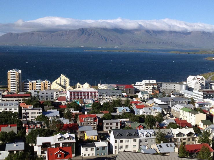 Blick über Reykjavik