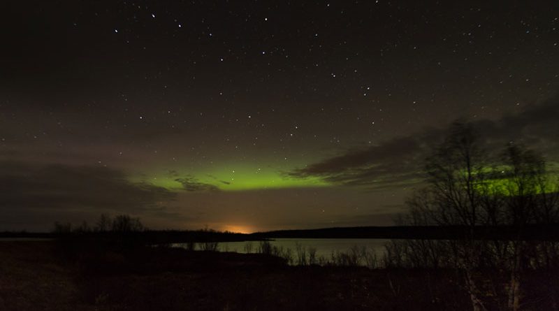 Aufkommende Polarlichter