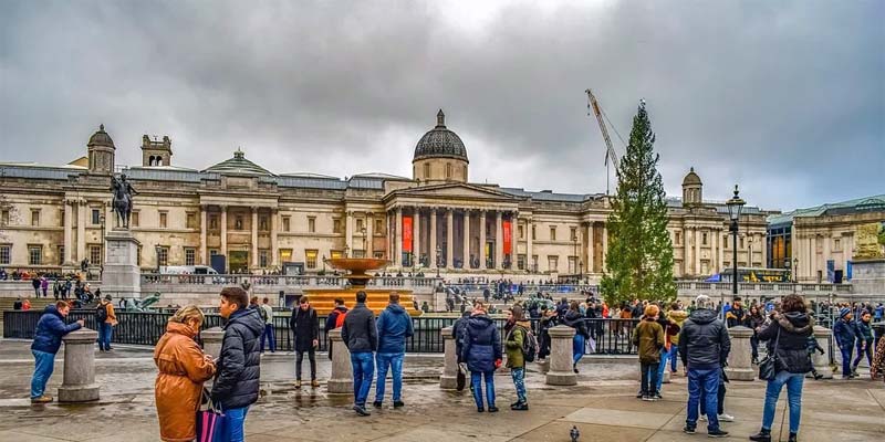 Trafalgar London Weihnachtsbaum