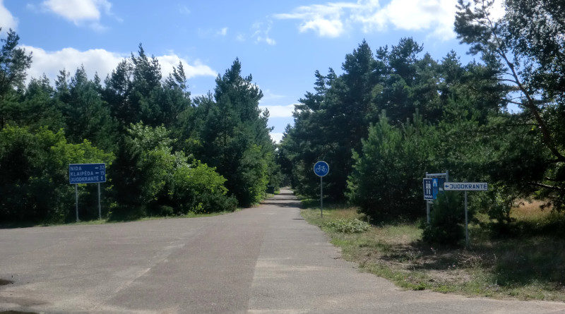 radfahren kurische nehrung kreuzung