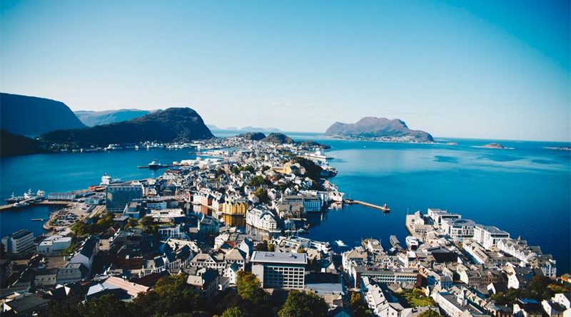 Wandern Alesund Norwegen Fjord