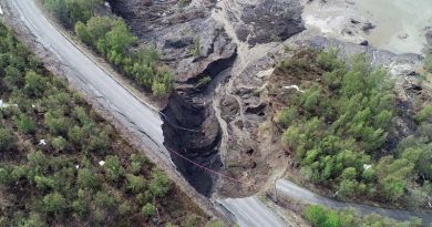 Erdrutsch Nordnorwegen