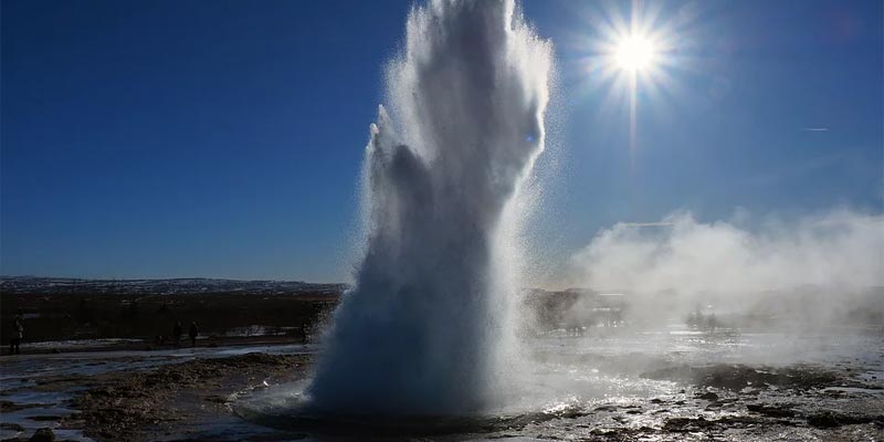 Naturschutz Geysir Strokkur