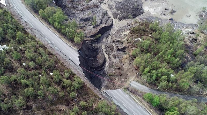 Erdrutsch Nordnorwegen