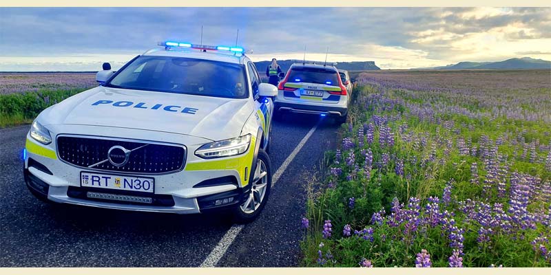 Verkehrsregeln Island Polizei Raser