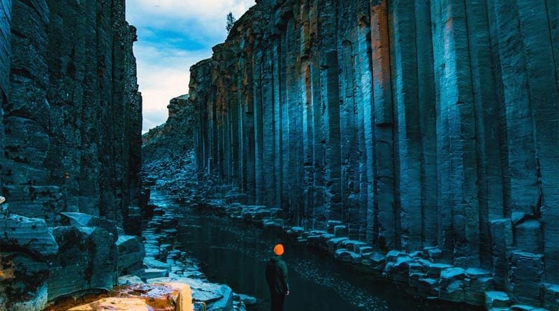 Stuðlagil Canyon Island