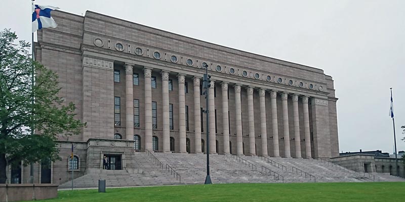 Eduskunta Sitz des finnischen Parlaments