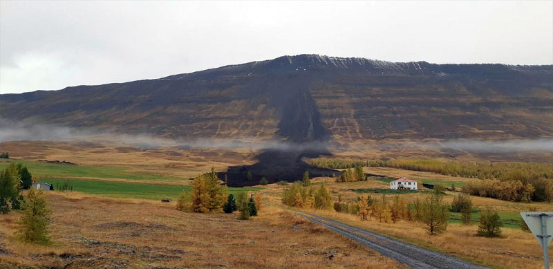 Island Erdrutsch