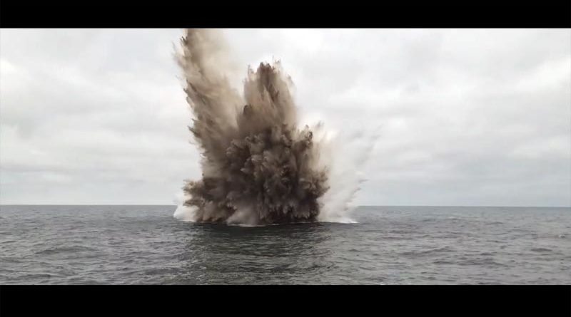 Seemine Sprengung Ostsee