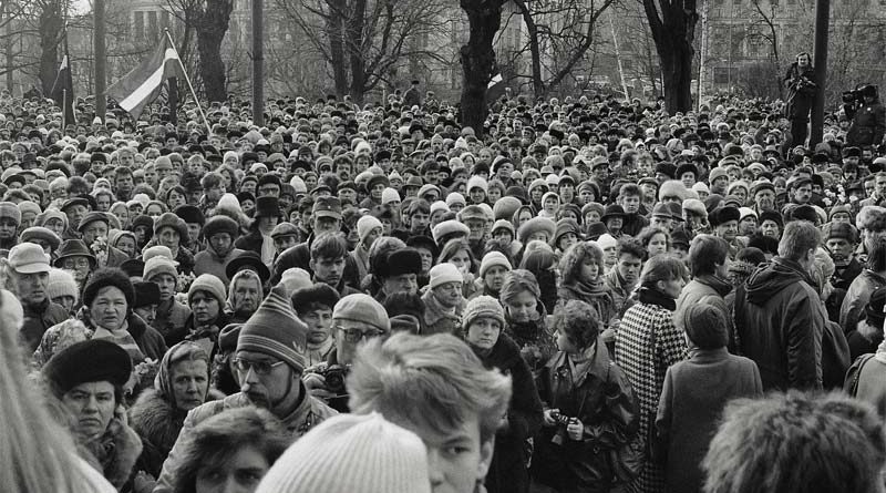 Fotoaussstellung Barrikaden Riga