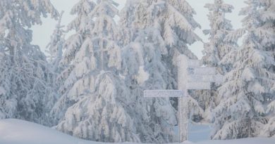 Schneesturm Finnland