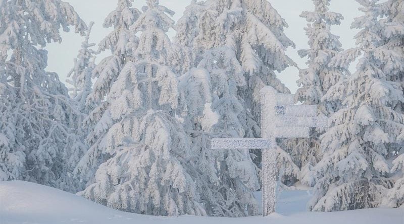 Schneesturm Finnland