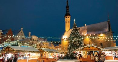 Weihnachtsbaum Weihnachtsmarkt Tallinn