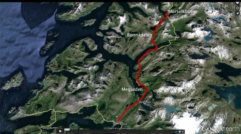 Europastraße E6 Sørfold Norwegen