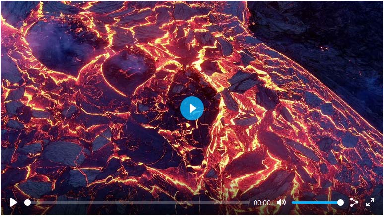 Vulkanausbruch Island Video
