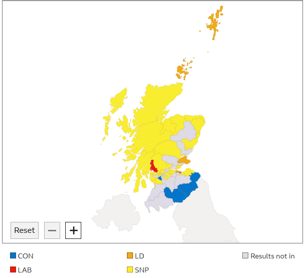 Wahlergebis Schottland