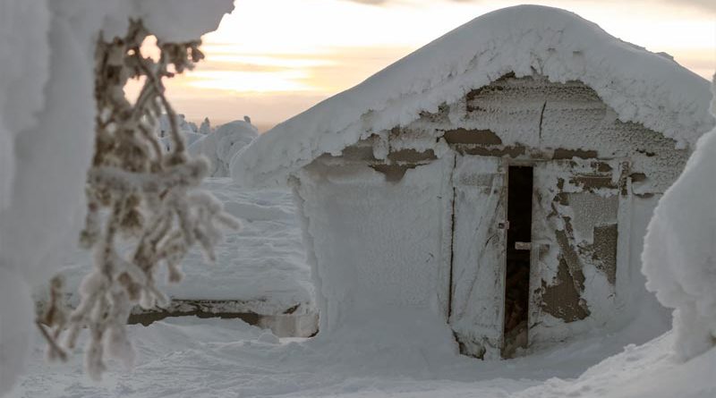 Haus im Winter