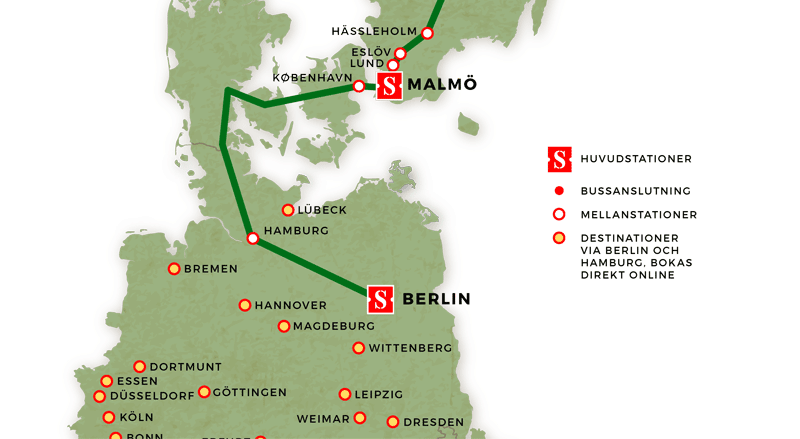 Nachtzug Schweden Deutschland