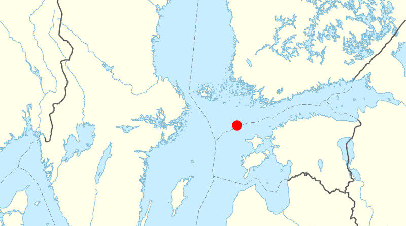 landkarte wrack estonia