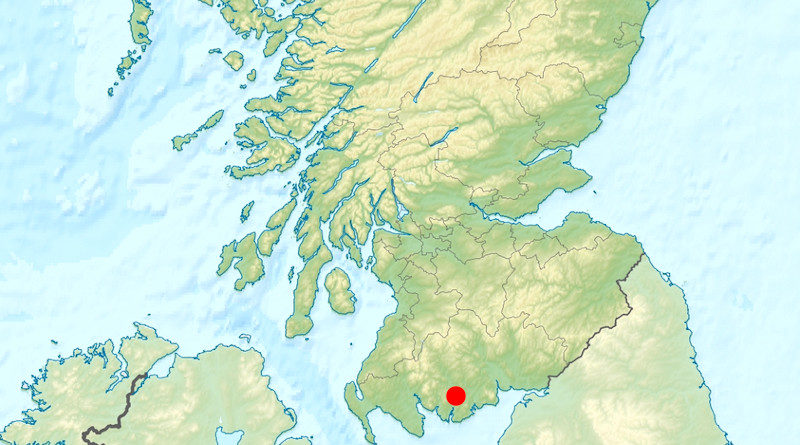 Landkarte Kirkcudbright 