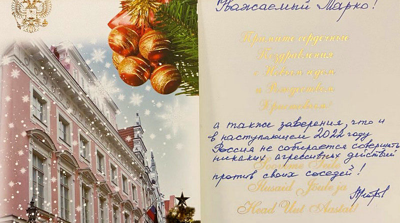 Weihnachtskarte Botschafter Russland Estland