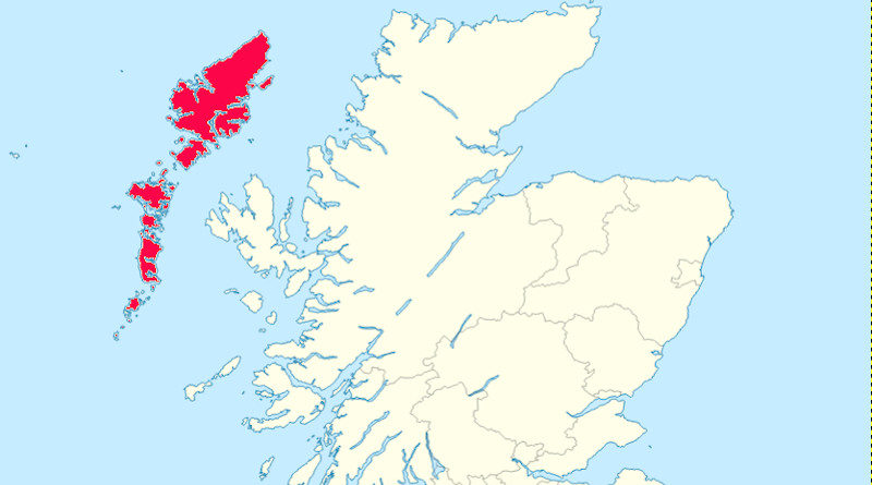 Landkarte Äußere Hebriden