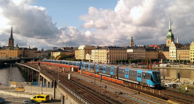 Zug in Stockholm